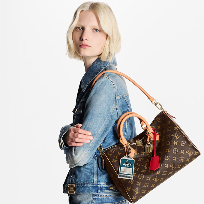 lv louis vuitton monogram soft speedy handbag #m11945